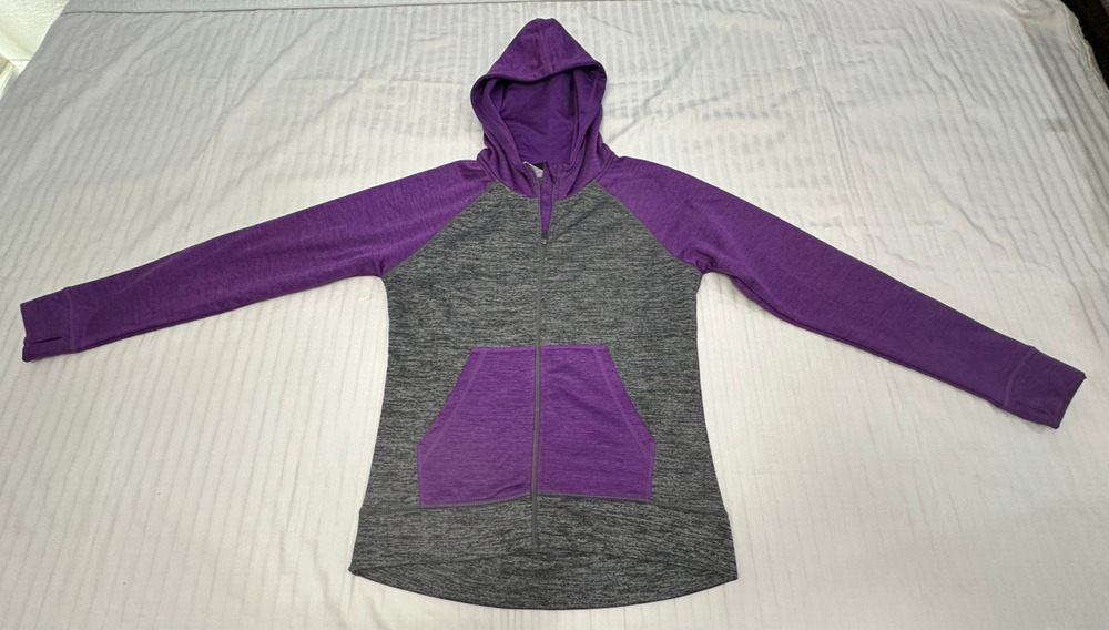 🍏🍏🍏 HEAD GIRLS ATHLETIC FULL ZIP HOODIE JACKET SIZE L 🍏🍏🍏
